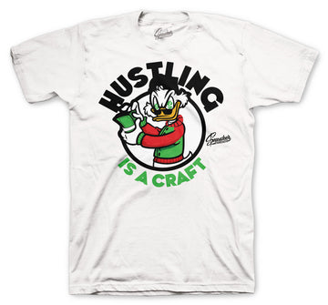 Retro 1 Lucky Green Shirt - Crafting - White