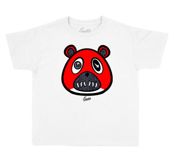 JOrdan 3 fire red sneakers matching kids shirts