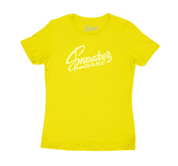 sneaker collection Jordan 6 citron tint has matching ladies t shirt collection