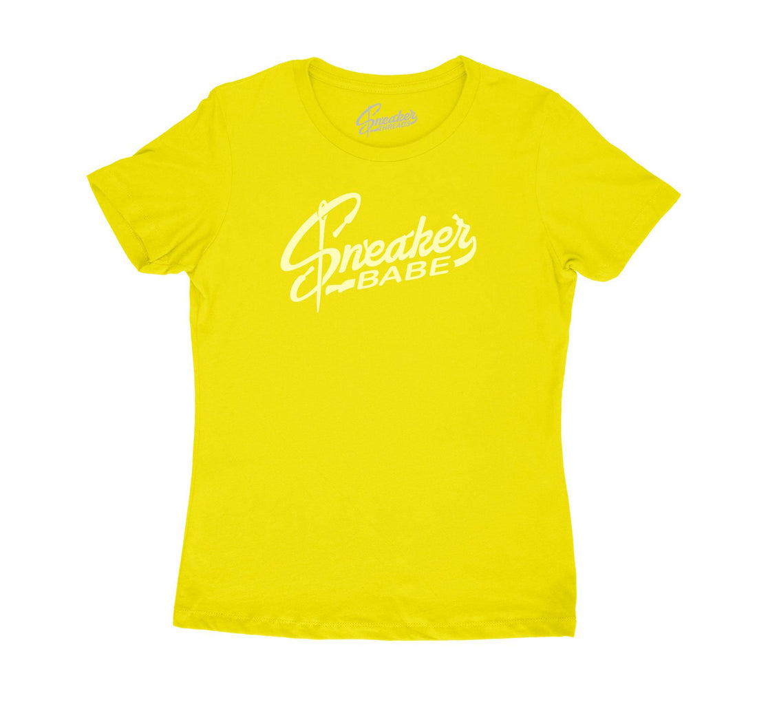sneaker collection Jordan 6 citron tint has matching ladies t shirt collection