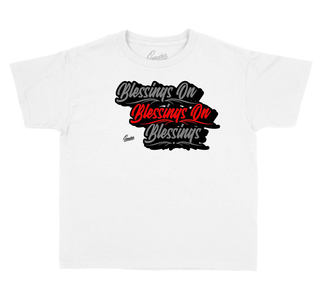 Kids freshest shirts to match Dark Grey 12 Release
