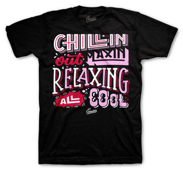 Retro 5 Pink Foam Shirt - Chillin- Black