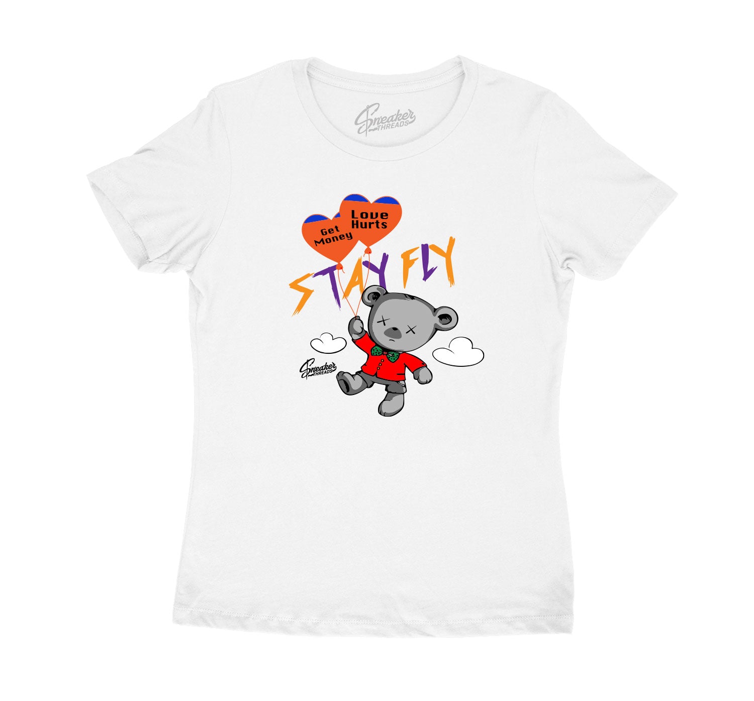 ladies tee collection designed to match the Jordan 2 multi color sneaker