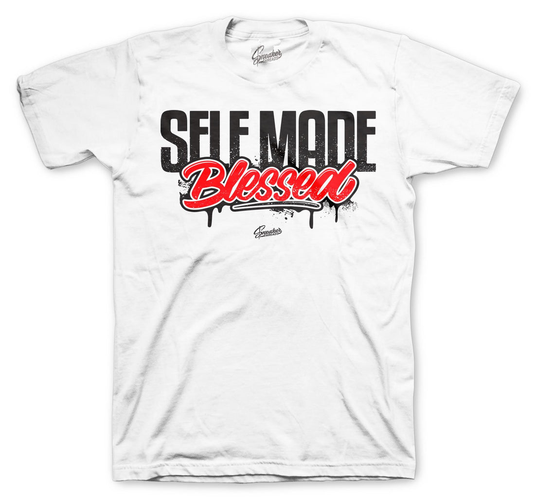 white tees made to match sneaker Jordan 13