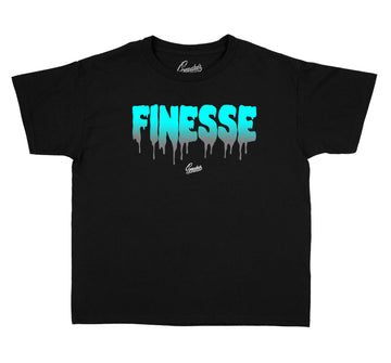 Finesse Kids shirts to match Jordan 13 Island Green Collection