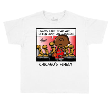kids t shirts to match the Jordan 4 fire red sneaker collection