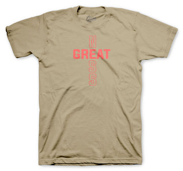 Sand Taupe 350 Shirt - Greatness Cross - Tan