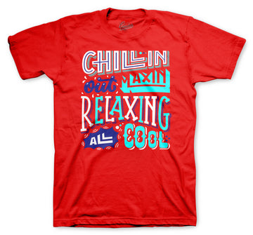 Retro 5 Top 3 Shirt - Chillin - Red
