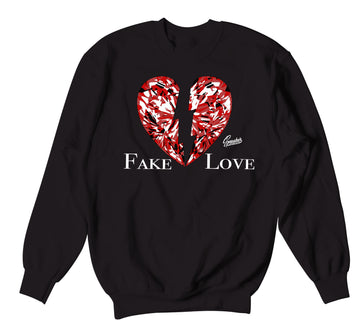 Retro 6 Carmine Sweater - Love - Black