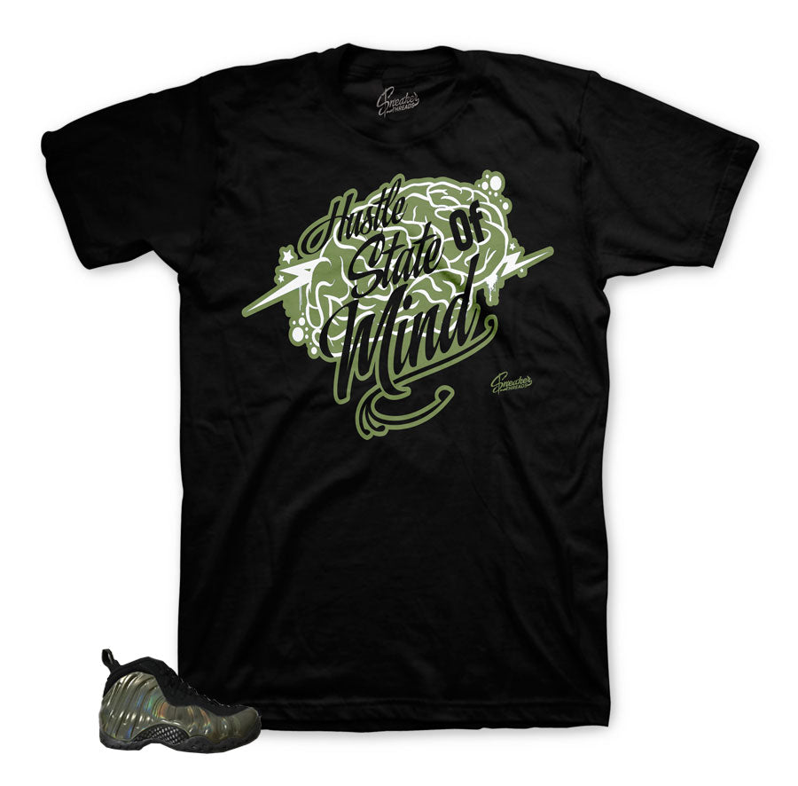 Legion green foamposite shirts | tony knows sneaker tee.