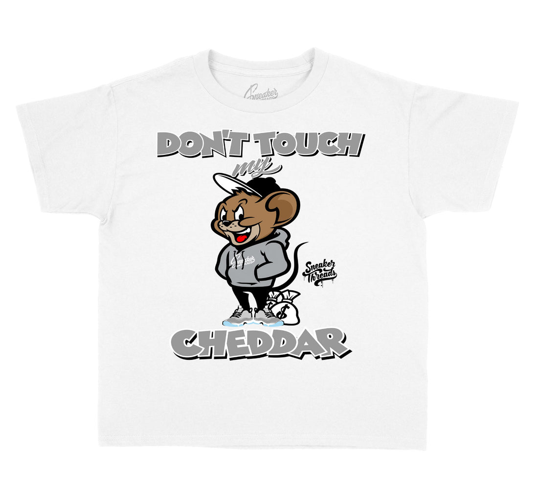 Kids shirts match Jordan 11 cool grey shoes. Boys Retro 11 cool grey