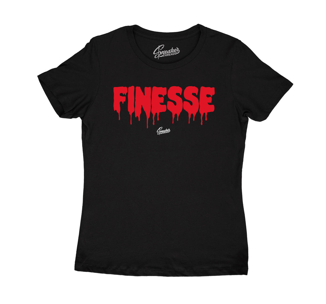 retro sneaker gym red 9s matches womens tee
