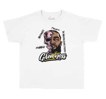 Kids t shirt collection to match with Jordan 6 gold hoop collection