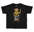 Pollen Jordan 1 shoes matching with kids shirts