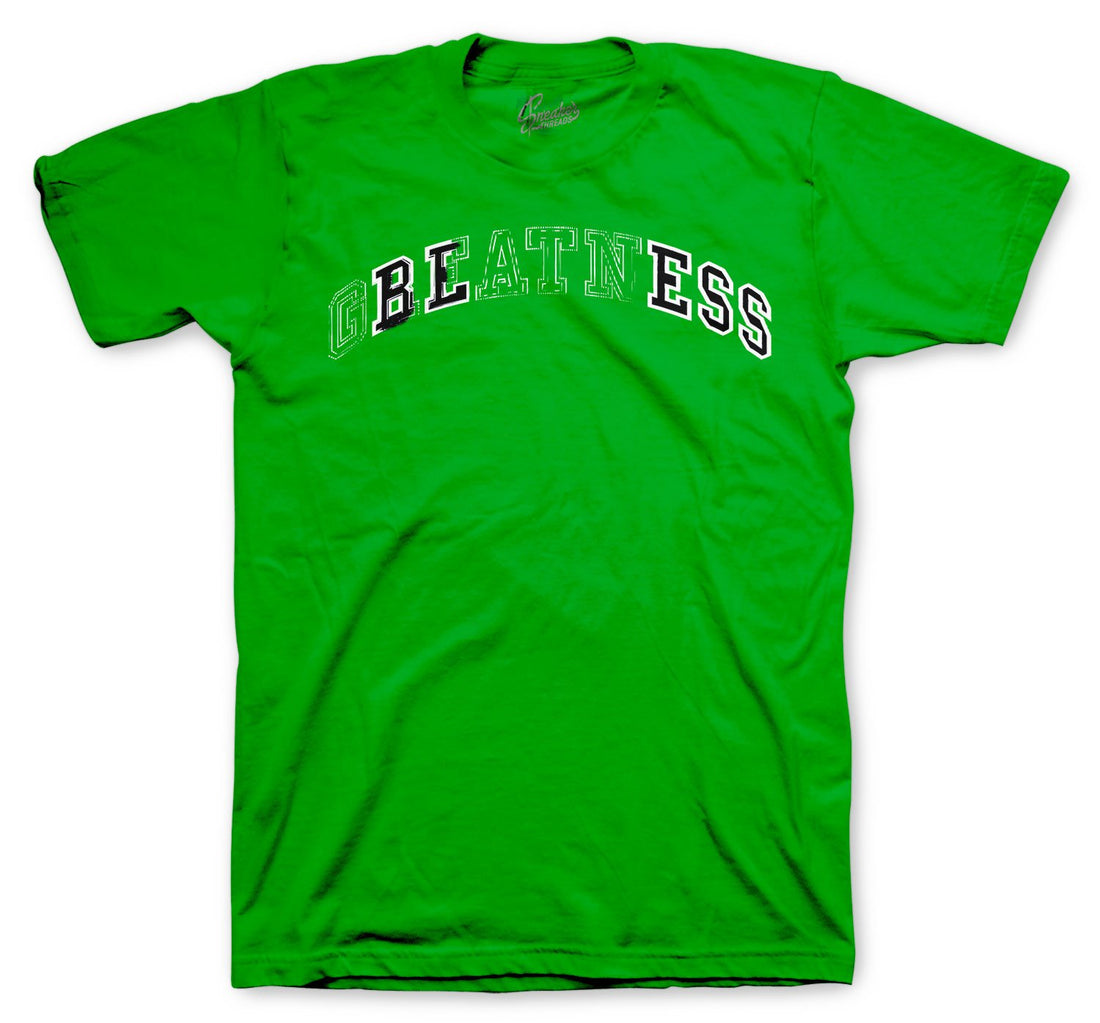 t shirt collection has matching sneaker collection Jordan 1 pine green