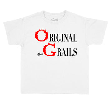 kids t shirt collection matches the Jordan 5 Fire Red sneaker collection