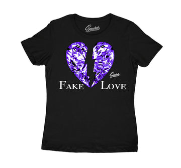 Womens Jordan 13 court purple sneaker tees match Court purple shoes