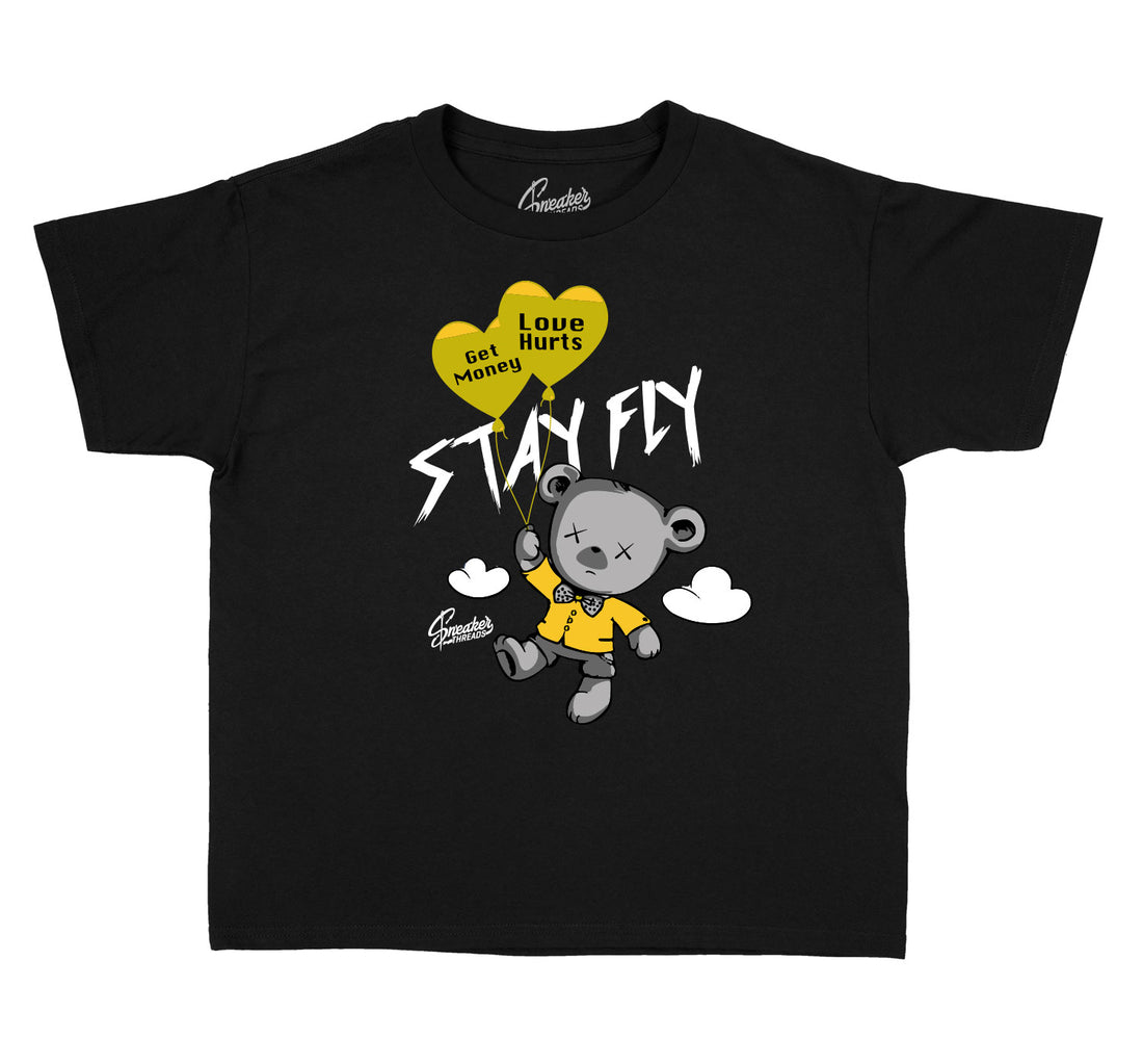 Kids t shirt collection to match with Jordan 9 uni gold