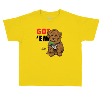 Rasta Jordan 4 sneaker collection has matching kids tees