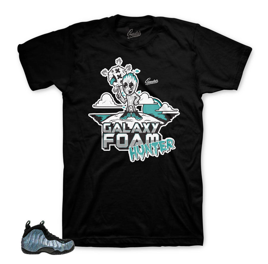 Foamposite abalone tees match foam aurora green shirts.