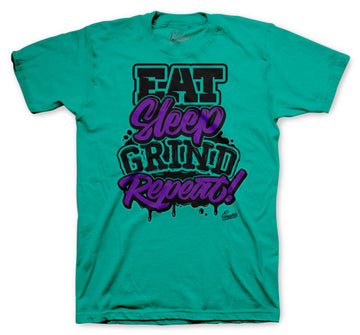 Grape Purple Jordan 5 sneaker collection matches with guys t shirt collection