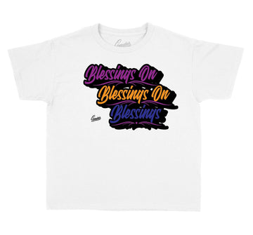 Jordan 4 Rush Violet Blessing Kids attire