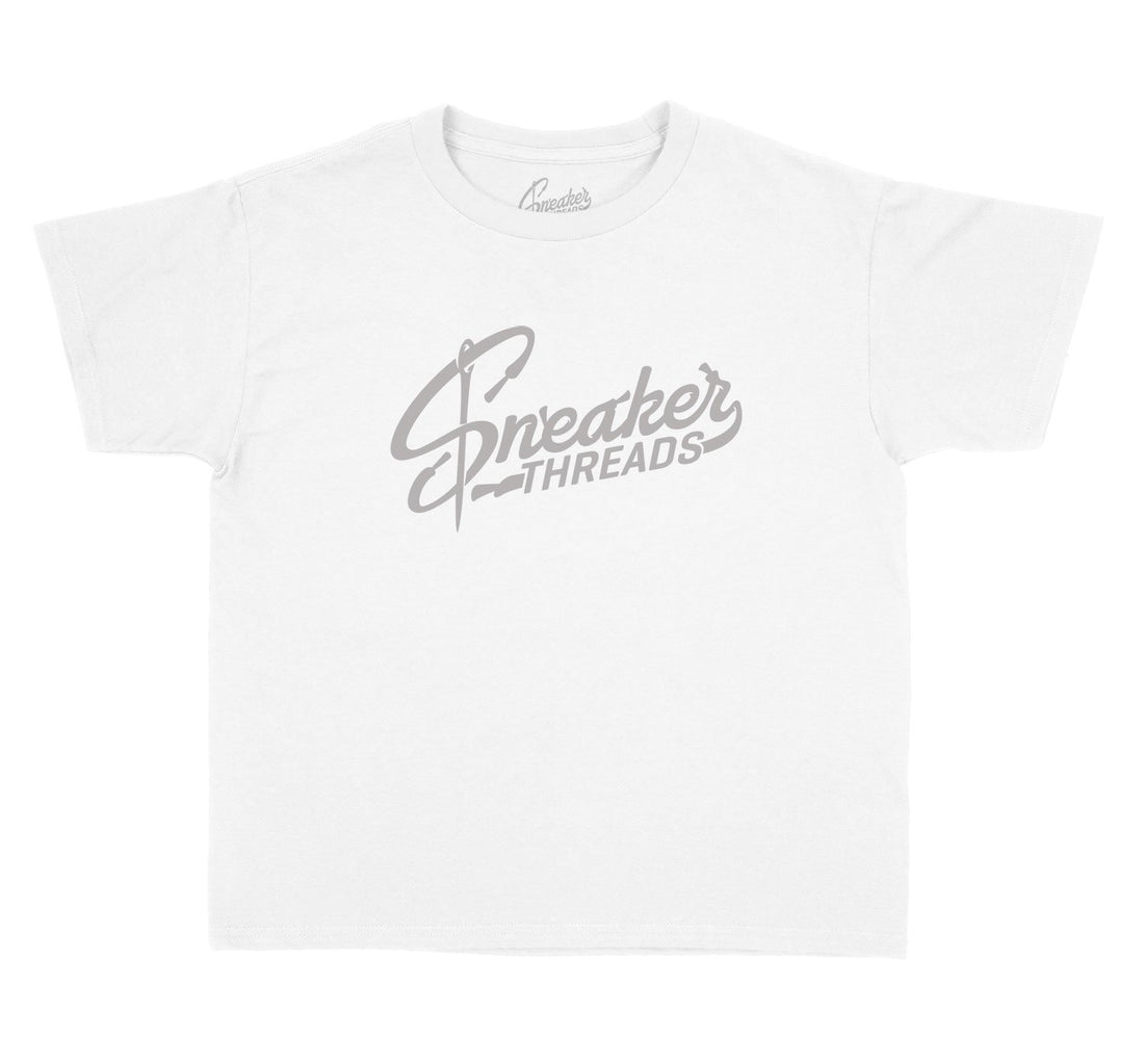 Sneaker shirts to match Kids fit for Metallic Silver 11's