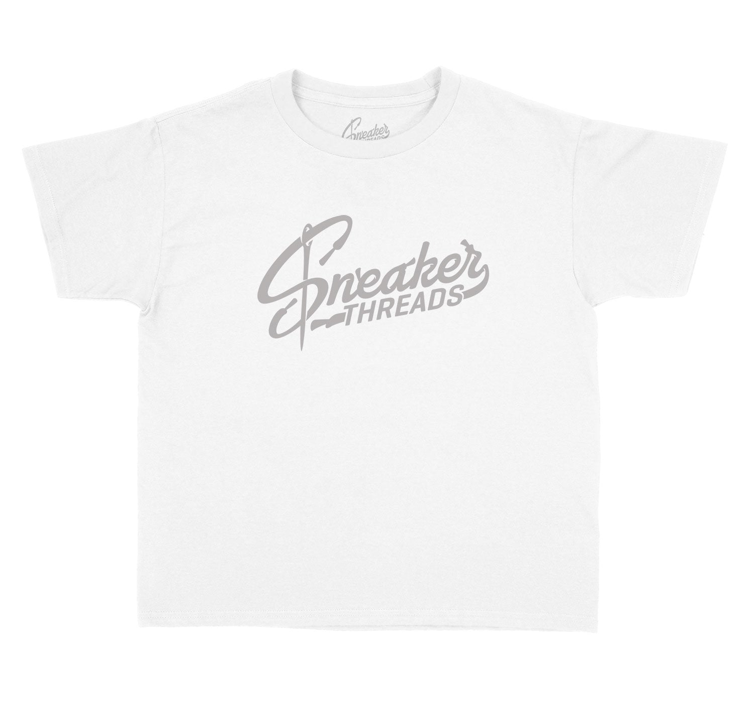 Sneaker shirts to match Kids fit for Metallic Silver 11's