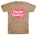Jordan 6 British Khaki sneaker collection matching with mens t shirts
