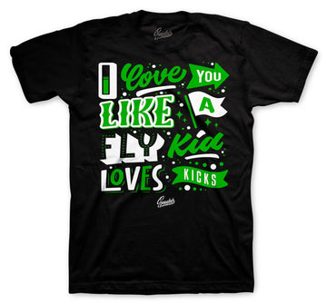 t shirt collection has matching sneaker collection Jordan 1 pine green