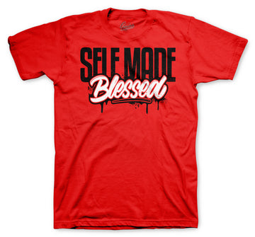 Retro 1 AJKO Chicago Shirt - Self Made- Red