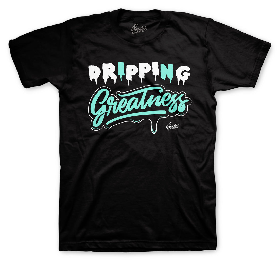 Sneaker Shirts with Drip to match Jordan 5 Island Green