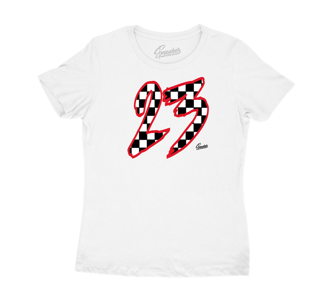 Retro Jordan 9 gym red matches women t shirts