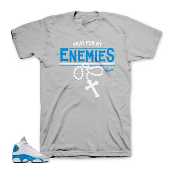 Jordan 13 shirts match retro 13 italy blue shoes.