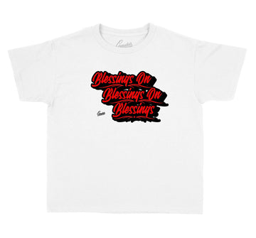 Yeezy v2 Black Blessings toddler shirts to match perfect