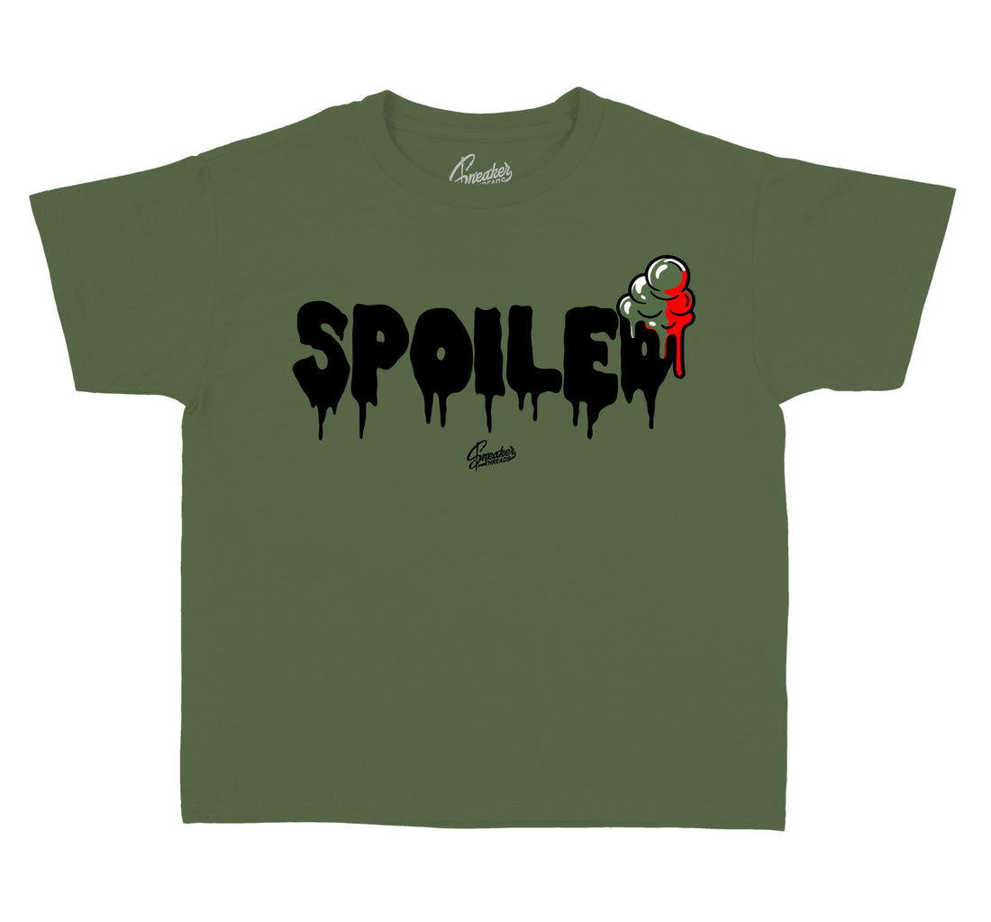 Kids spoiled shirt to match Jordan 9 Cactus Jack