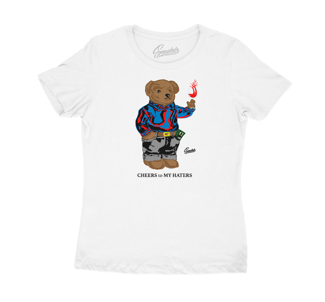 Women's sneaker tees match retro 4s what the four shoes perfectly.