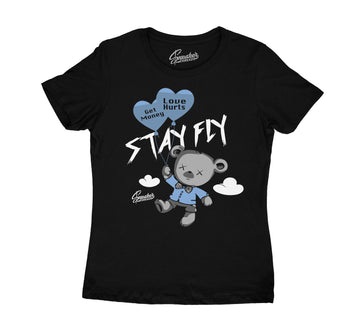 Jordan 4 University Blue sneaker collection matching with ladies t shirt collection