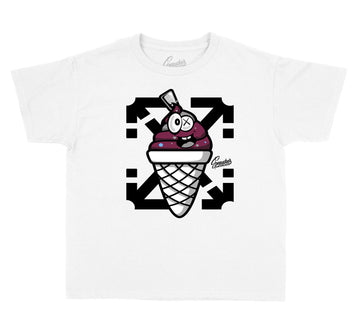 Jordan 8 burgundy t shirts for kids