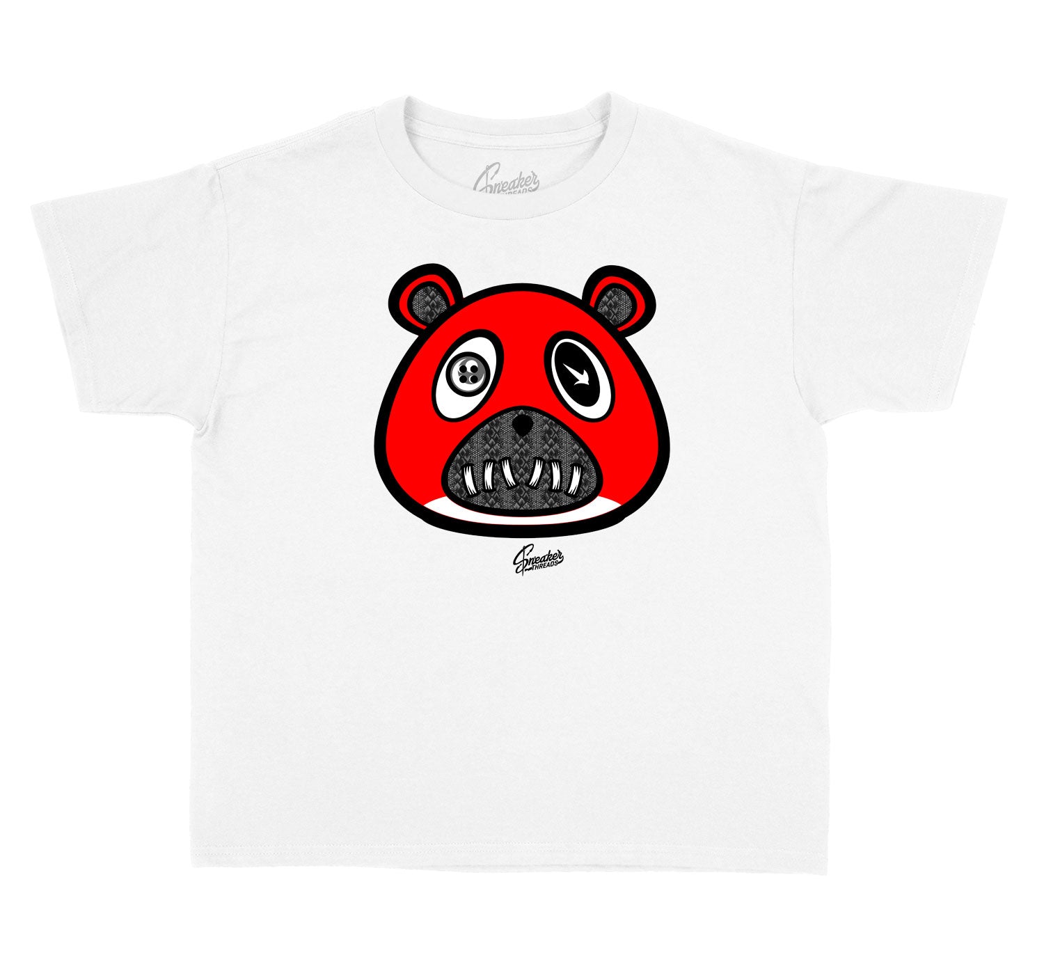 Kids Satin Snake 1 shirt - ST Bear - White