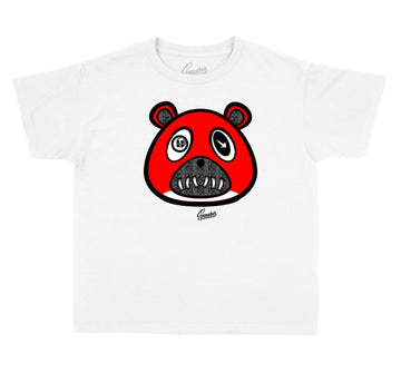Kids Satin Snake 1 shirt - ST Bear - White