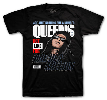 Mens clothing Jordan 4 university blue sneaker collection matches with mens tee collection
