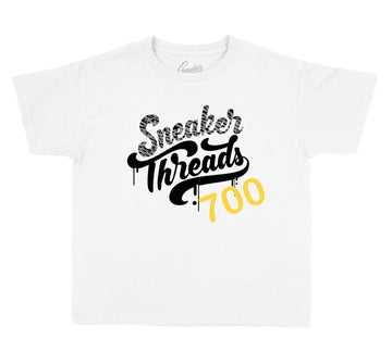 boys tee collection matches with the yeezy Alvah 700 collection