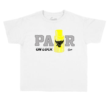 kids tees collection has matching Jordan 6 citron tint