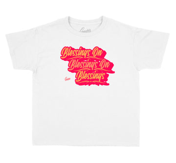 Jordan 12 Hot Punch Blessings shirt for kids to look fresh