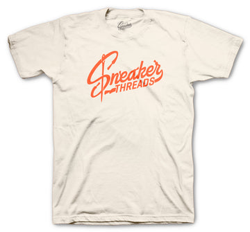 Retro 5 Orange Blaze Shirt - ST Logo - Natural