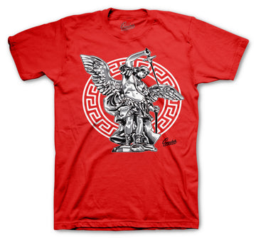 Fire Red Jordan 4 sneaker collection matches with the shirt collection for men