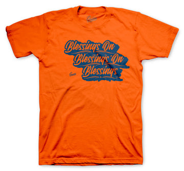 Mens tee collection goes with the foamposite rugged orange sneaker collection