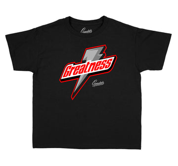 Kids t shirt collection matches with Jordan 12 flu game