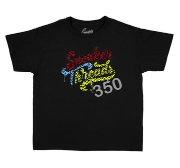 Kids tees matching the yeezy yecheil 350 sneakers